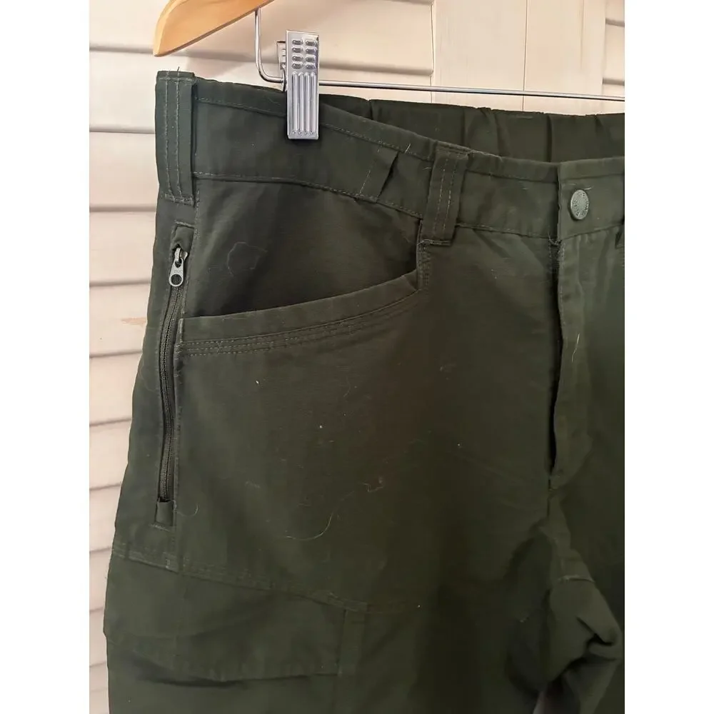 The North Face Pants Convertible Utility Hiking Dark Green Nylon Ripstop Men's M
